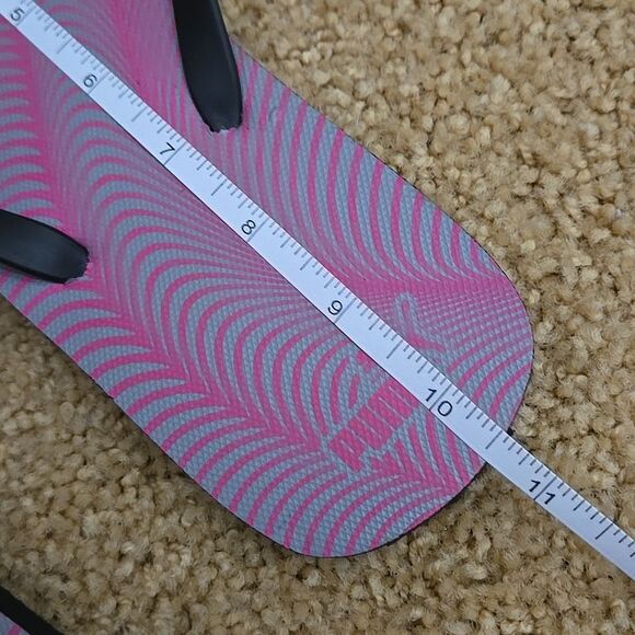 NEW Pink Gray black Puma flip fops Size 7 8. Size 7 Or 8 It States - Picture 11 of 13